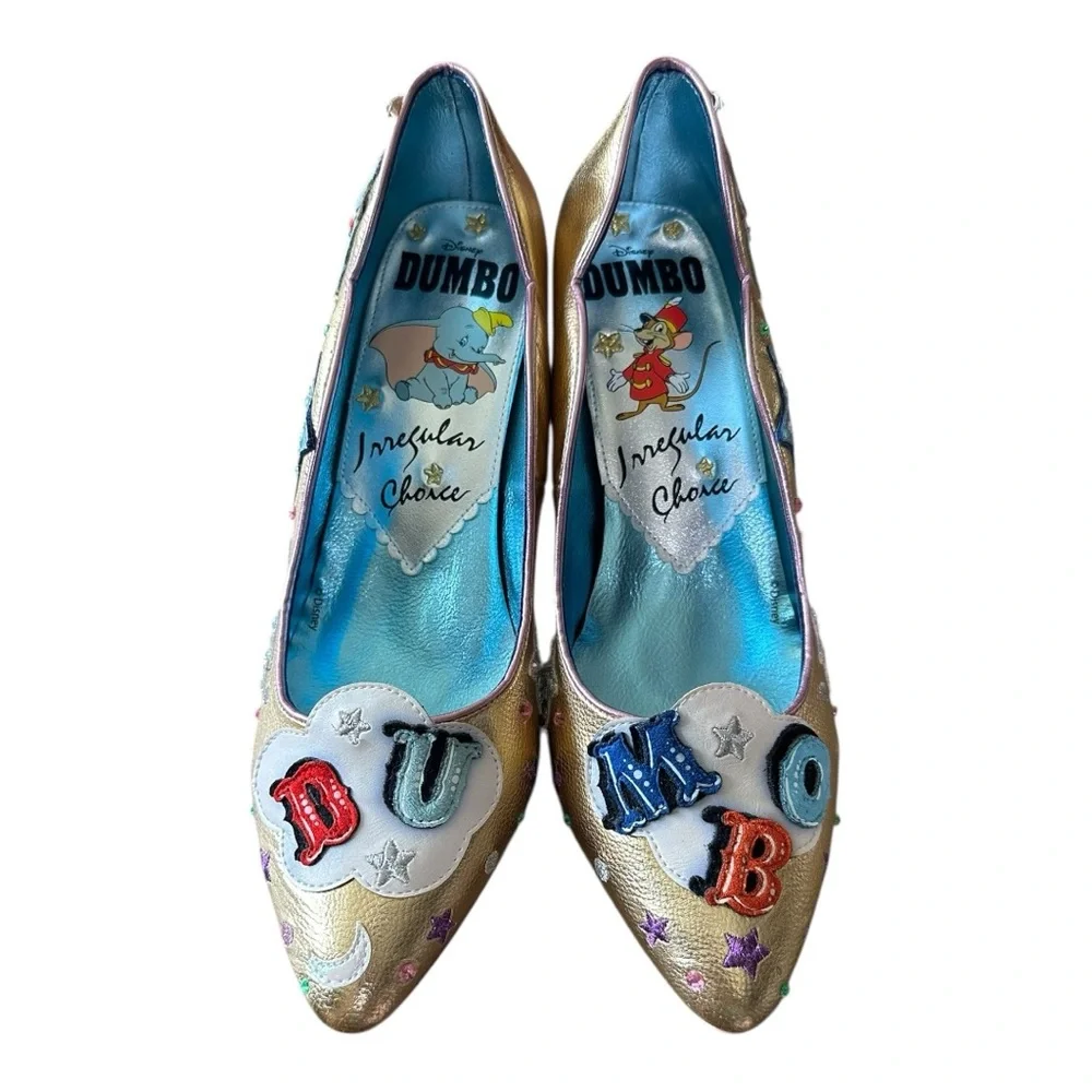 Rare Irregular Choice Dumbo Golden Slumber Collectors Heels - Picture 3 of 7
